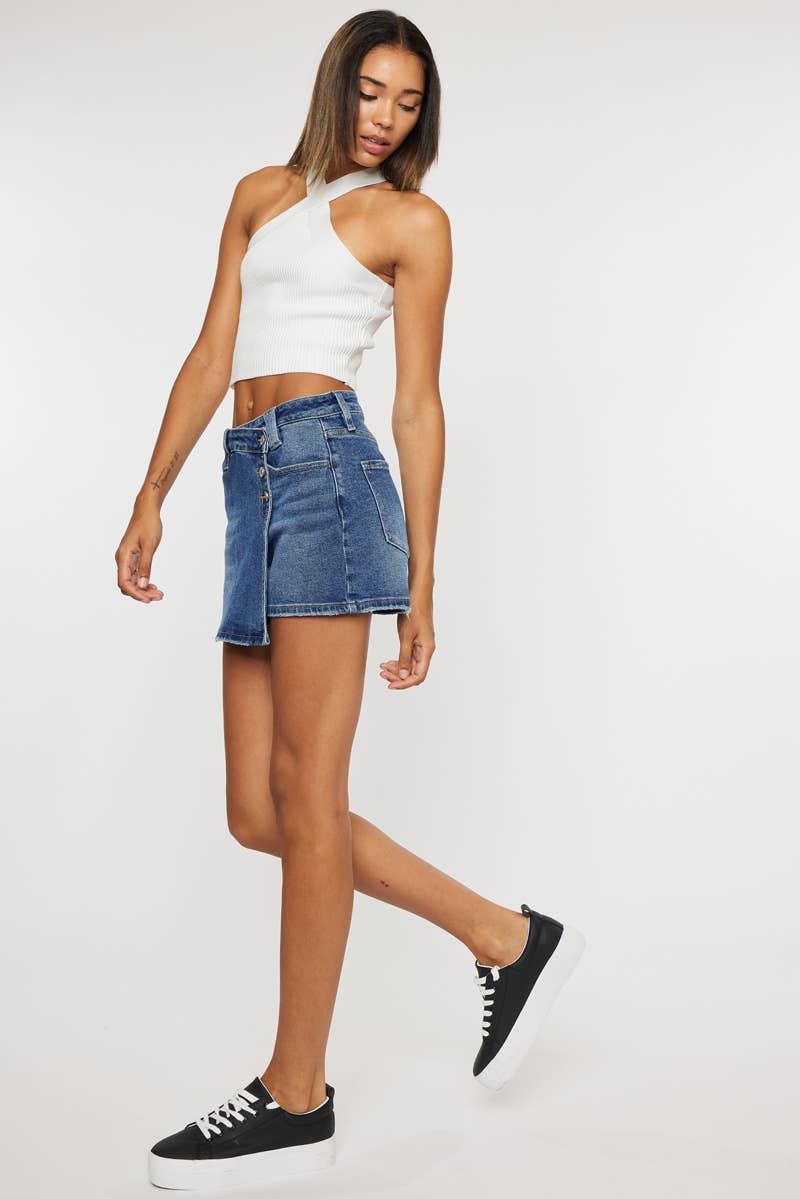 KANCAN CROSS OVER DENIM SKORT