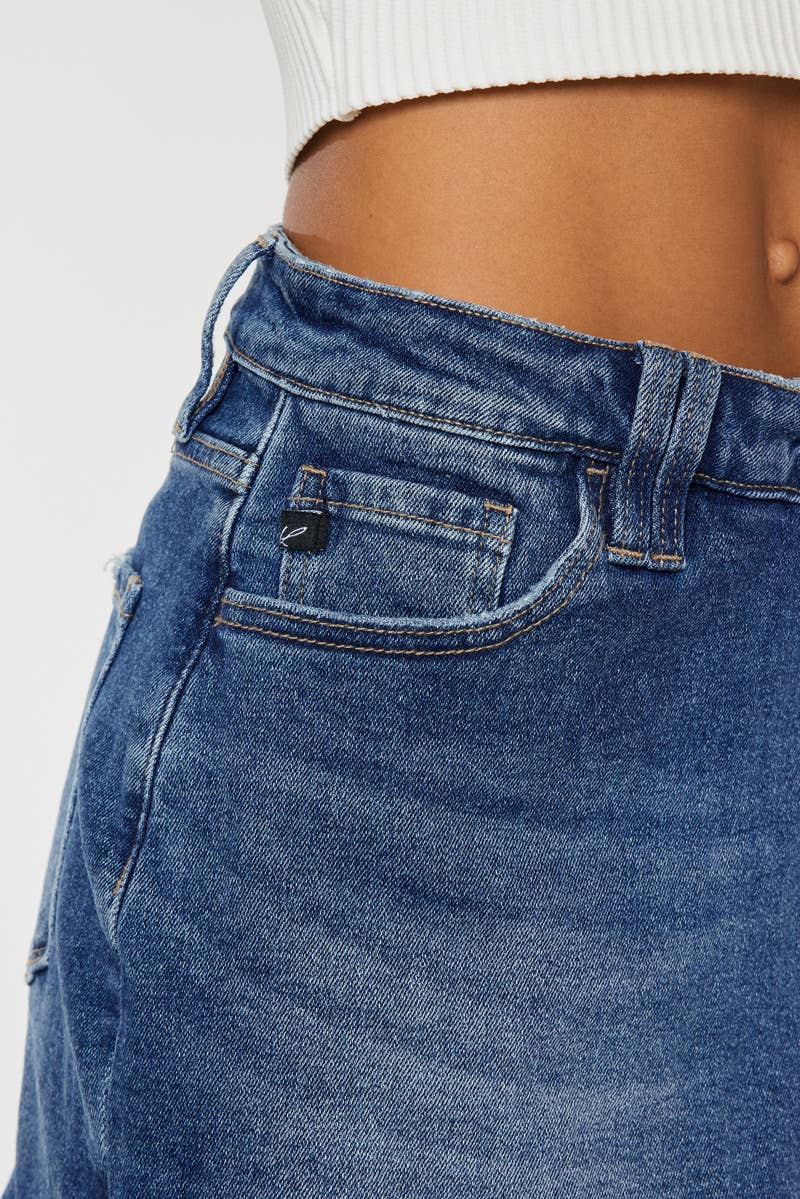 KANCAN CROSS OVER DENIM SKORT