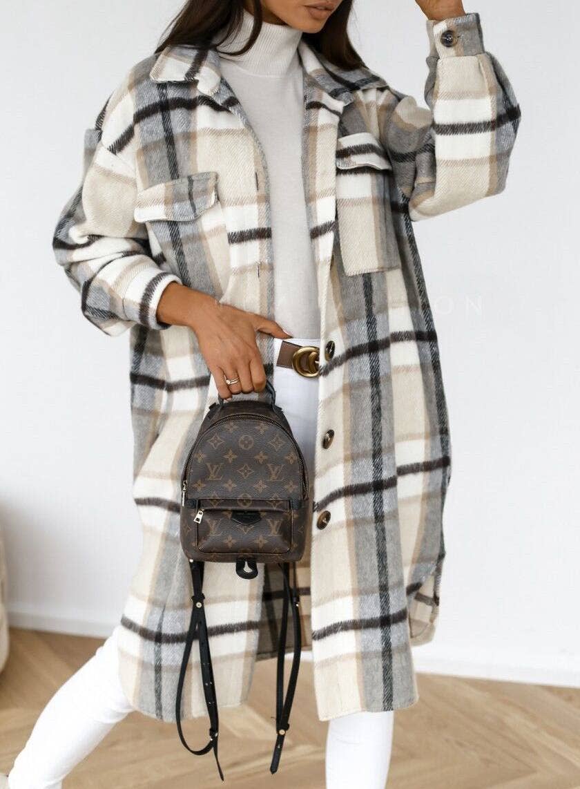 FRAYED TRENCH SHACKET