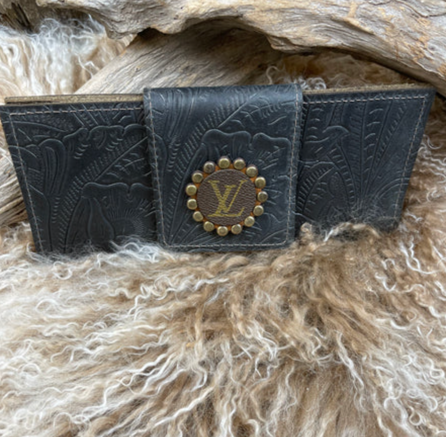 KEEP IT GYPSY UPCYCLED BLACK PAISLEY WALLET