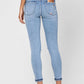 VERVET HIGH RISE BUTTON UP ROLLED CUFF SKINNY JEANS