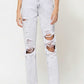 VERVET SUPER HIGH RISE DISTRESSED FRAYED HEM MOM JEANS