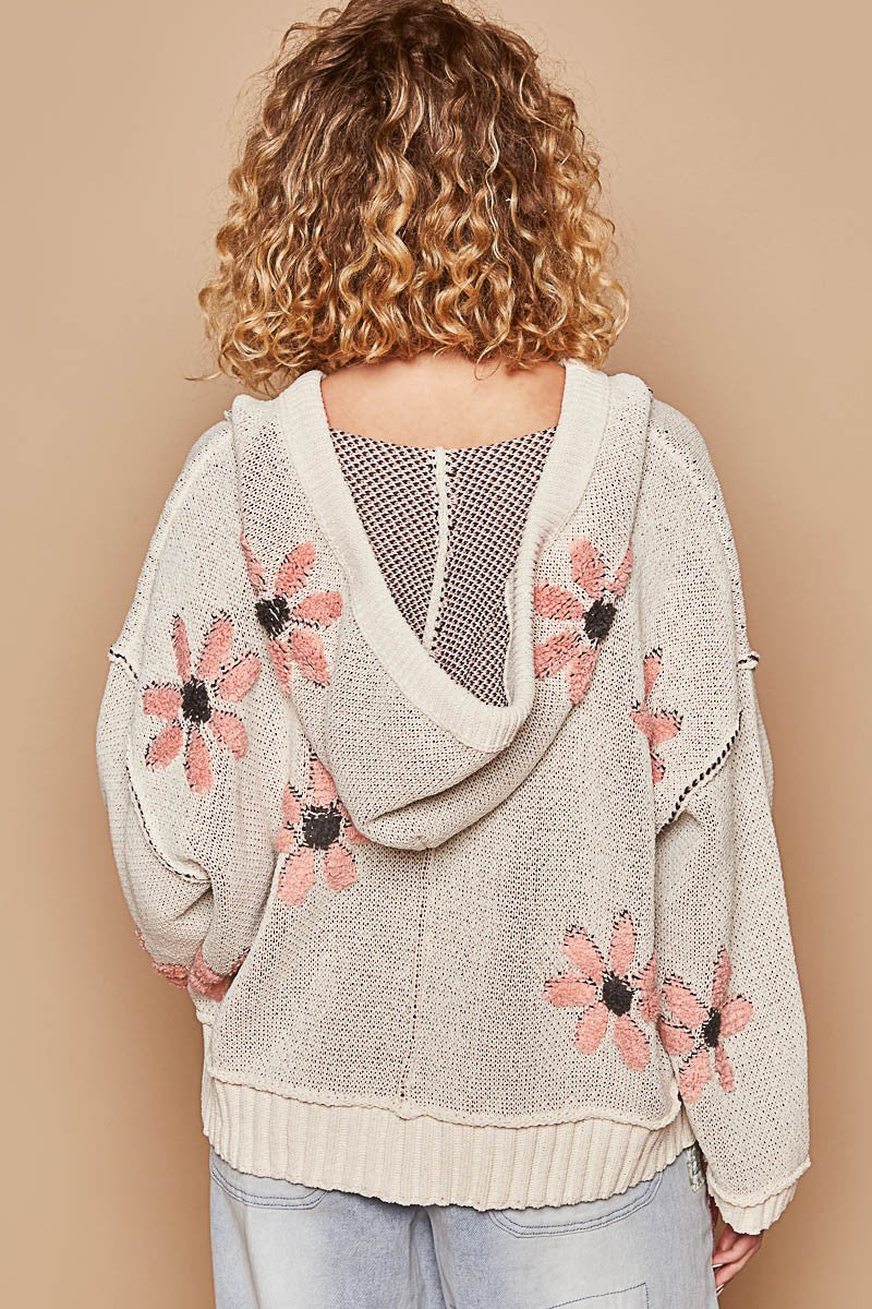 FALL BLOOM HOODED SWEATER