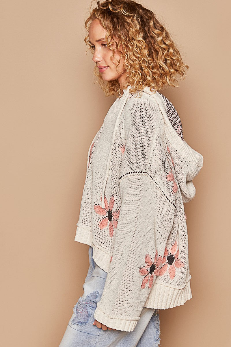 FALL BLOOM HOODED SWEATER