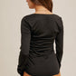 BACK IN BLACK LONG SLEEVE TOP