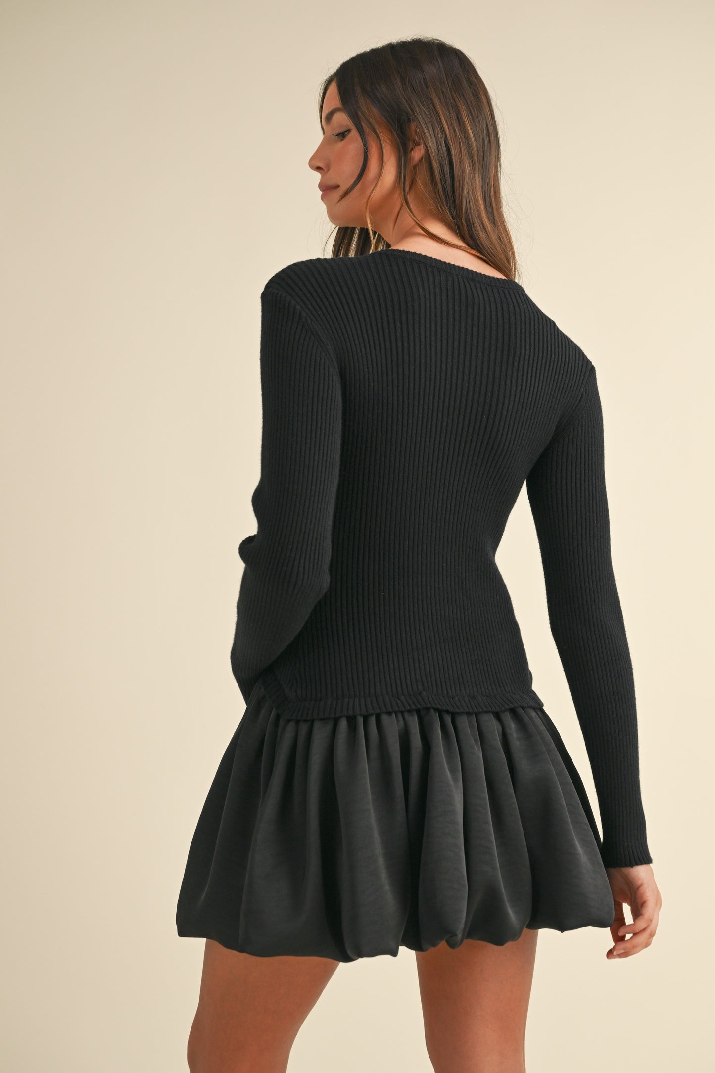 BUBBLES MINI SWEATER DRESS