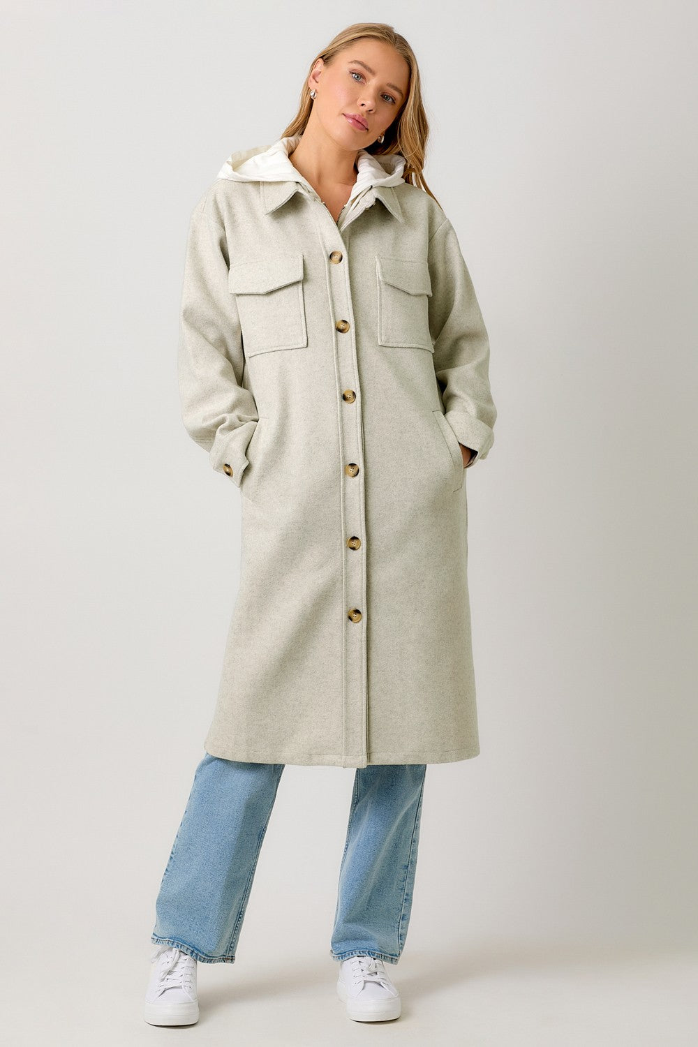 OAT OF THIS WORLD HOODED TRENCH