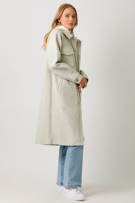 OAT OF THIS WORLD HOODED TRENCH