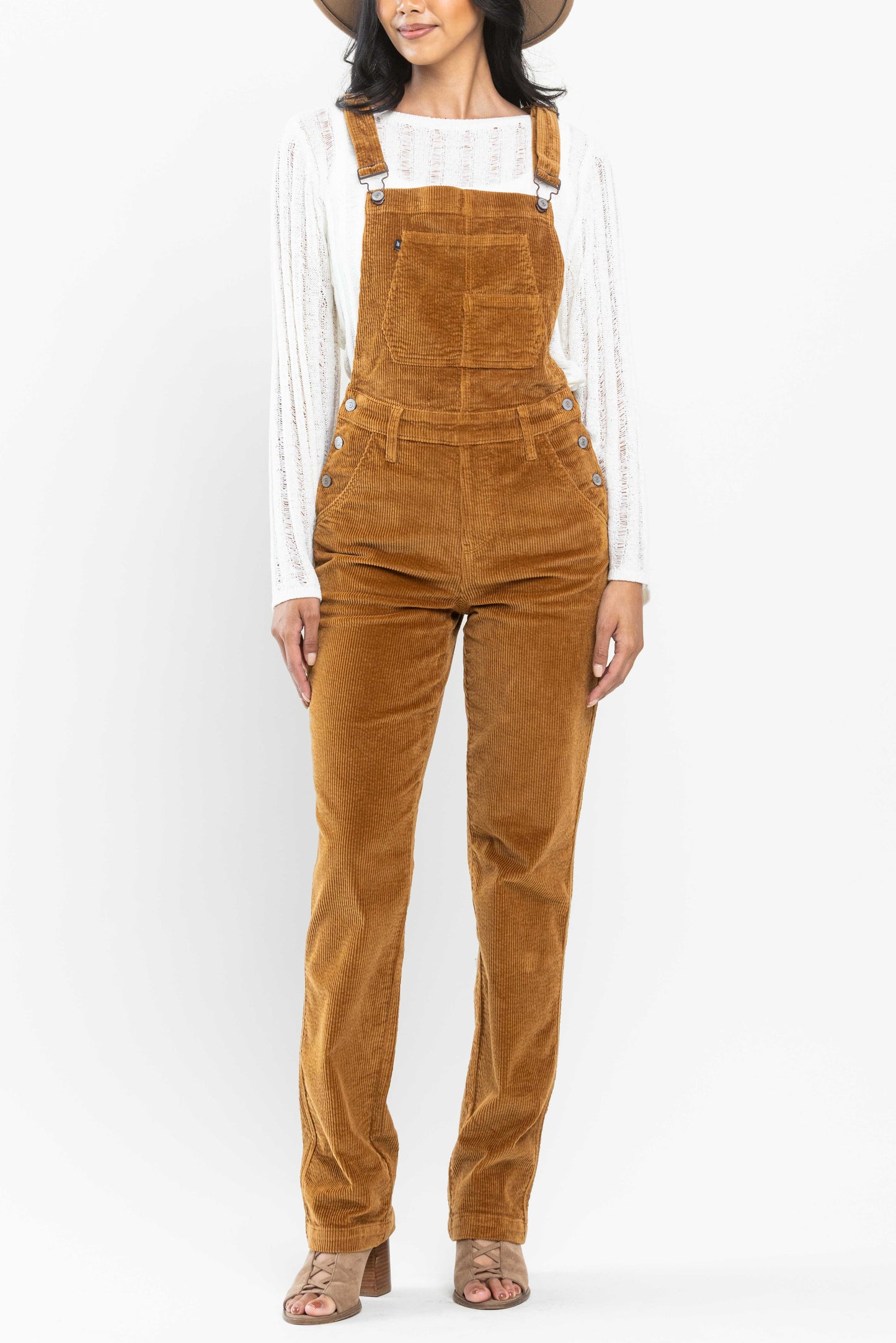 HW OVERDYED CORDUROY OVERALL STRAIGHT