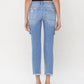 MID-RISE SLIM CROPPED CARGO JEANS