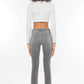 KANCAN GREY BUTTON UP DISTRESSED JEANS