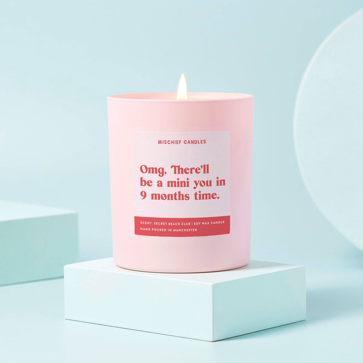 OMG. THERE'LL BE A MINI YOU IN 9 MONTHS TIME CANDLE
