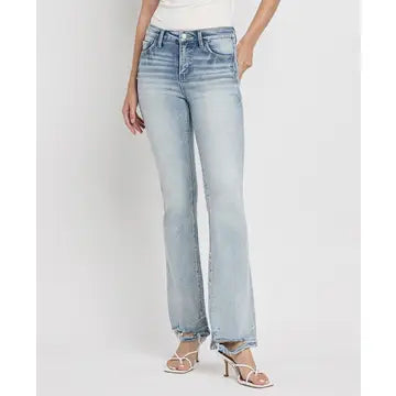 TUMMY CONTROL MID RISE BOOTCUT JEANS