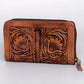 TOOLED LEATHER WALLET