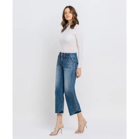 VERVET CROPPED JEANS