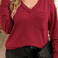 RUBY RED SWEATER - CURVY