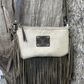 UPCYCLED TAN FRINGE CROSSBODY PURSE